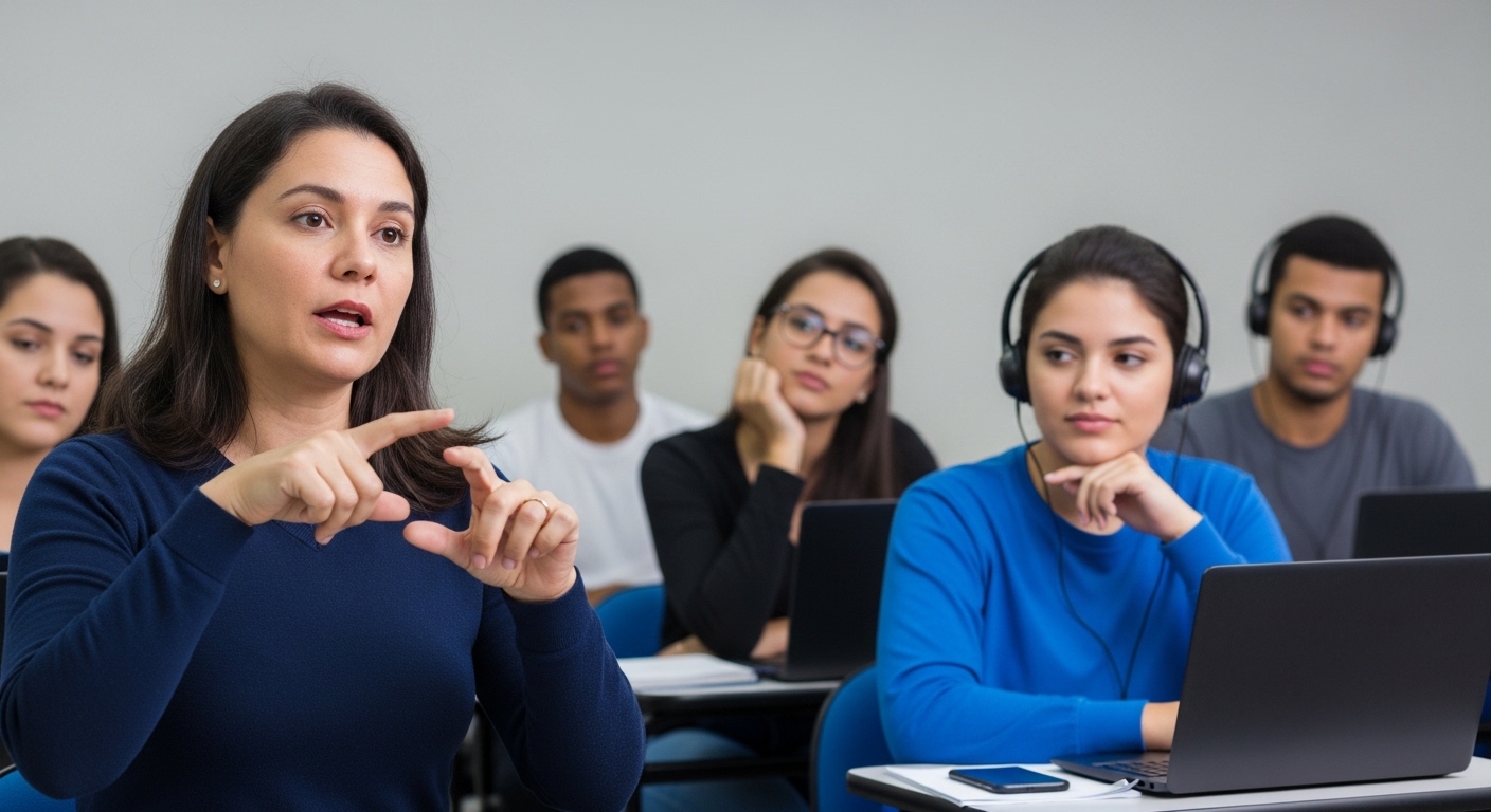 Imagem de destaque do curso DOCÊNCIA DO ENSINO SUPERIOR DE LIBRAS