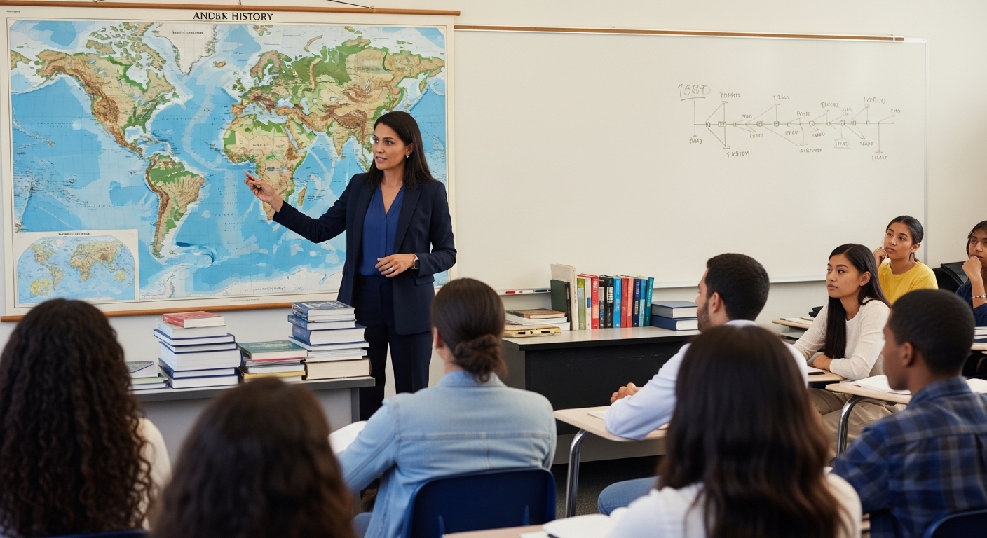 Imagem de destaque do curso DOCÊNCIA NO ENSINO DE HISTÓRIA E GEOGRAFIA